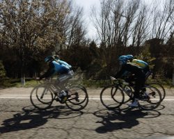 Cyclists en-route Tashkent to Chimgan